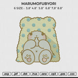 MARUMOFUBYORI Embroidery File 6 size