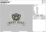 Marytext Embroidery File 6 sizes