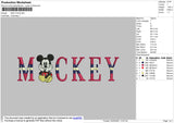 Mickey m Embroidery