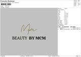 Beautytext 1105 Embroidery File 6 sizes