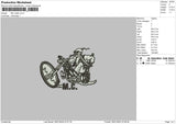 Raider 0801 Embroidery File 6 sizes