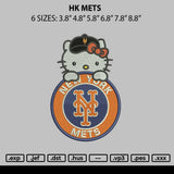 Hk Mets Embroidery File 6 sizes