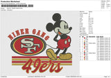 MICKEY NINER GANG Embroidery File 6 size