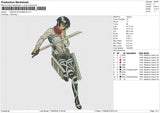MIKASA ACHERMAN Embroidery File 9 size
