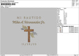Miketext 1129 Embroidery File 6 sizes