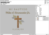 Miketext 1129 Embroidery File 6 sizes