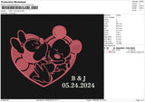 MIKI LOVE  Embroidery File 6 size
