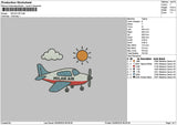 Air Sun Embroidery File 6 sizes