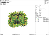 MM Logo Embroidery File 6 size