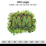 MM Logo Embroidery File 6 size