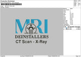 Mritext embroidery File 6 sizes