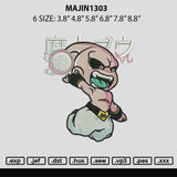 Majin1303 Embroidery File 6 sizes