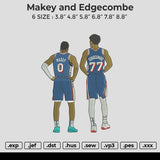 Makey and Edgecombe Embroidery File 6 size