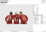 ManU Embroidery File 6 size
