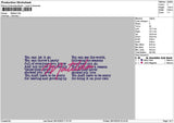Matildatext 2810 Embroidery File 6 sizes