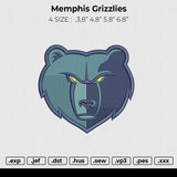 Memphis Grizzlies Embroidery
