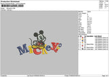 Mickeytext 0705 Embroidery File 6 sizes