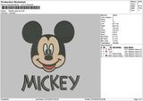 Mickeyhead 2101 Embroidery File 6 sizes