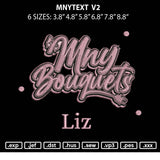 Mnytext v2 Embroidery File 6 sizes