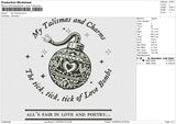My Talismas Embroidery File 6 size