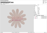 Giseletext Embroidery File 6 sizes