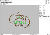 Nature Text Embroidery File 6 sizes