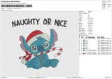 STITCH NAUGHTY OR NICE Embroidery