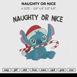 STITCH NAUGHTY OR NICE Embroidery