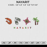NAYARIT Embroidery File 6 size