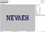 Neveah Embroidery File 6 sizes