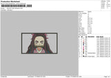 Nezukorectangle 02 Embroidery File 6 sizes