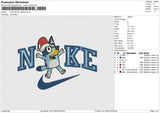 NIKE BLUEY XMAS Embroidery File 6 size