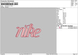 Nike Bow V3 Embroidery File 6 Sizes