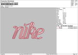 Nike Bow V3 Embroidery File 6 Sizes
