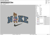 Nike Jeanette Embroidery File 6 sizes