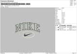 Nike Swoosh Ovaline Embroidery