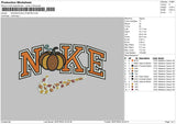 Nike Swoosh Pumpkin Embroidery File 6 size