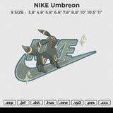NIKE Umbreon Embroidery File 6 size