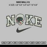 Nike Wall V2 Embroidery File 6 sizes
