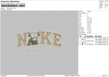 Nike Bulls Embroidery File 6 sizes