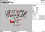 Nike Cow V2 2401 Embroidery File 6 sizes