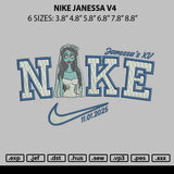 Nike Janessa V4 Embroidery File 6 sizes