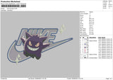 Nike Gengar 24 Embroidery File 6 sizes