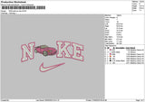 Nike Pink Car New Embroidery File 6 sizes