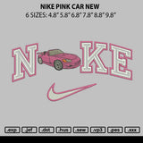 Nike Pink Car New Embroidery File 6 sizes