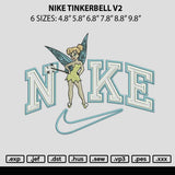 Nike Tinker Bellv2 Embroidery File 6 size