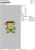 Ninja Pixel Embroidery