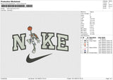 NIke bugs bunny Embroidery