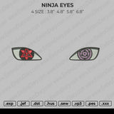 Ninja Eyes Embroidery