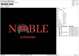Noble Embroidery File 6 sizes